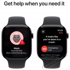 Apple Watch Series 10 46mm Cellular Slate Titanium Case with Black Sport Band - S/M Mobil / Kommunik&aacute;ci&oacute; / Smart - Okos eszk&ouml;z - Okos&oacute;ra - 523656