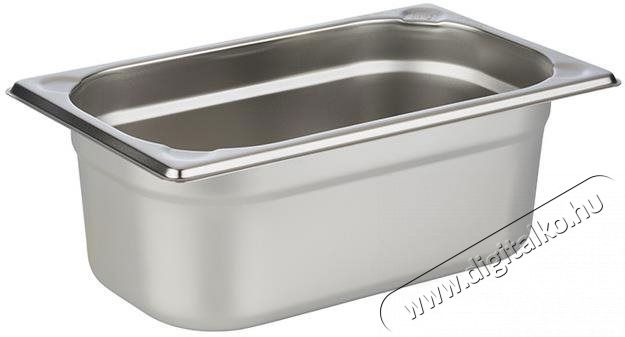 APS GN Rozsdamentes ac&eacute;l 1/4, 26,5 x 16,2 cm, 100 mm, 2,8 l, 81404 Konyhai term&eacute;kek - Ed&eacute;ny - S&uuml;tőed&eacute;ny / j&eacute;nai t&aacute;l - 524131