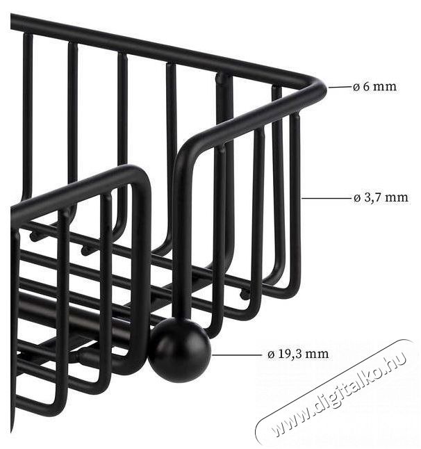 APS Szalv&eacute;tatart&oacute;, fekete 19x19 cm URBAN, 11770 Konyhai term&eacute;kek - Egy&eacute;b / Konyhai kieg&eacute;sz&iacute;tő - 524130