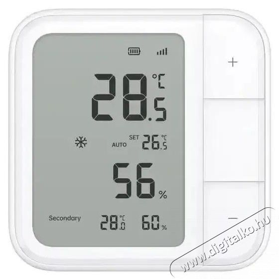 AQARA Climate Sensor W100 (TH-S04D) - Zigbee &eacute;s Thread H&aacute;ztart&aacute;s / Otthon / K&uuml;lt&eacute;r - Lak&aacute;sfelszerel&eacute;s - Hőm&eacute;rő / barom&eacute;ter - 508046