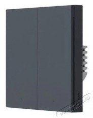 AQARA Smart Wall Switch H1 (With Neutral, Double Rocker), sz&uuml;rke H&aacute;ztart&aacute;s / Otthon / K&uuml;lt&eacute;r - Okos otthon - Kieg&eacute;sz&iacute;tő - 523767