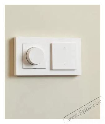 AQARA Dimmer Switch H2 EU (KD-R01D), feh&eacute;r - Zigbee &eacute;s Thread H&aacute;ztart&aacute;s / Otthon / K&uuml;lt&eacute;r - Okos otthon - Kieg&eacute;sz&iacute;tő - 523750