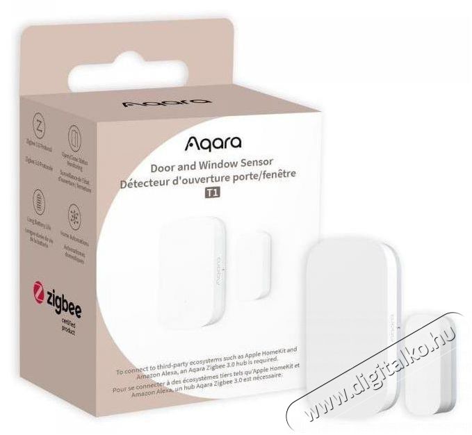 AQARA Door and Window Sensor T1 H&aacute;ztart&aacute;s / Otthon / K&uuml;lt&eacute;r - Biztons&aacute;gtechnika - Nyit&aacute;s&eacute;rz&eacute;kelő - 519311