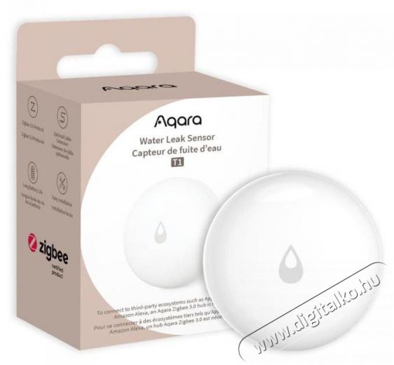 AQARA Water Leak Sensor T1 H&aacute;ztart&aacute;s / Otthon / K&uuml;lt&eacute;r - Biztons&aacute;gtechnika - V&iacute;zsziv&aacute;rg&aacute;s &eacute;rz&eacute;kelő - 519330