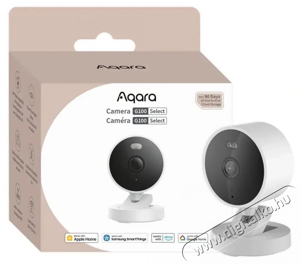 AQARA Camera G100 Select (CH-C08DW), feh&eacute;r F&eacute;nyk&eacute;pezőg&eacute;p / kamera - Megfigyelő / IP kamera - 532415