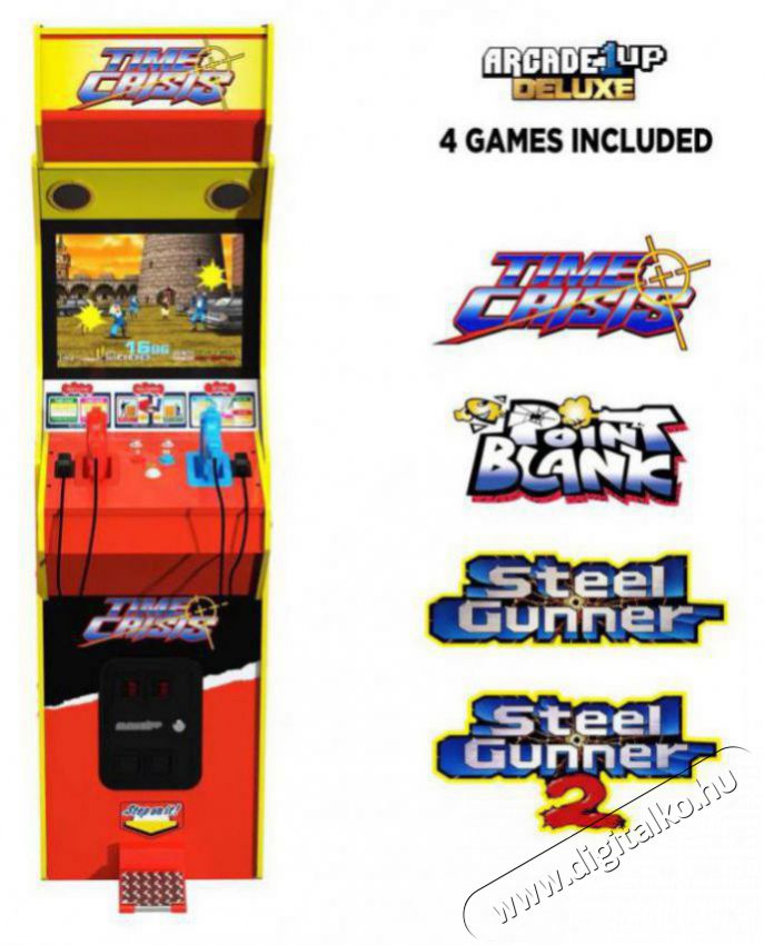 Arcadeup Arcade1up Time Crisis Deluxe Arcade Machine H&aacute;ztart&aacute;s / Otthon / K&uuml;lt&eacute;r - J&aacute;t&eacute;k / Sport - Elektronikus / robot - 523792