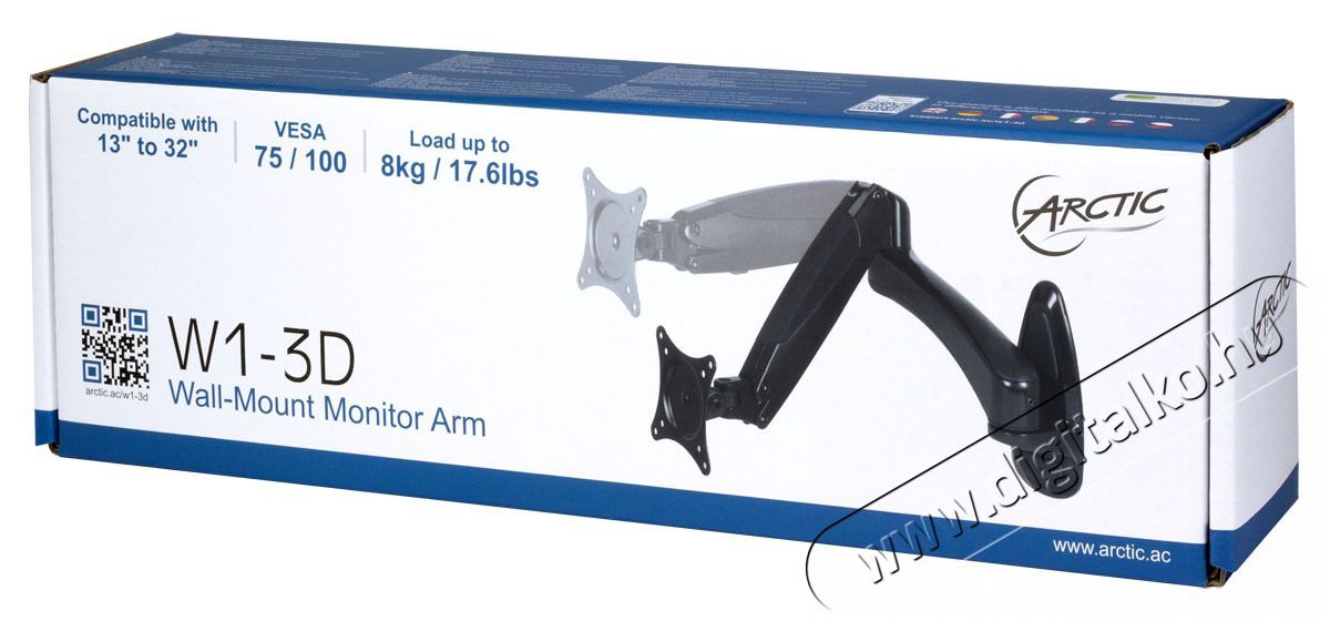 ARCTIC W1 3D fali monitor konzol Tv kieg&eacute;sz&iacute;tők - Fali tart&oacute; / konzol - Fali tv tart&oacute; - 498399