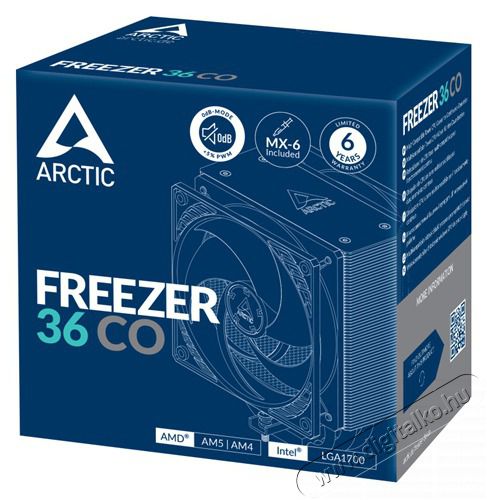 ARCTIC Freezer 36 CO processzorhűtő Iroda &eacute;s sz&aacute;m&iacute;t&aacute;stechnika - Sz&aacute;m&iacute;t&oacute;g&eacute;p tartoz&eacute;k - Processzor - 500111