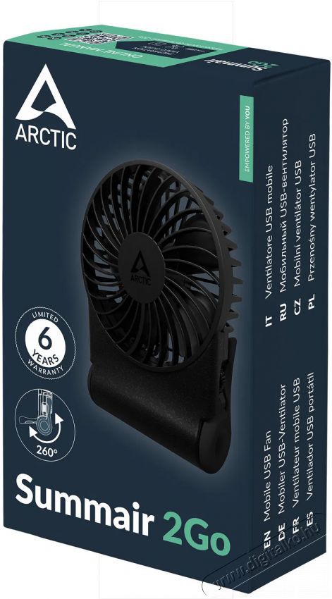 ARCTIC Summair 2Go Black &Uacute;jdons&aacute;gok - &Uacute;j term&eacute;kek - 511698