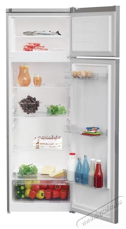 ARCTIC AD54280M40S Hűtő, k&eacute;tajt&oacute;s, 250 l, E energiaoszt&aacute;ly, Garden Fresh, LED vil&aacute;g&iacute;t&aacute;s, M 166,3 cm, Ez&uuml;st Konyhai term&eacute;kek - Hűtő, fagyaszt&oacute; (szabadon&aacute;ll&oacute;) - Fel&uuml;lfagyaszt&oacute;s kombin&aacute;lt hűtő - 534194