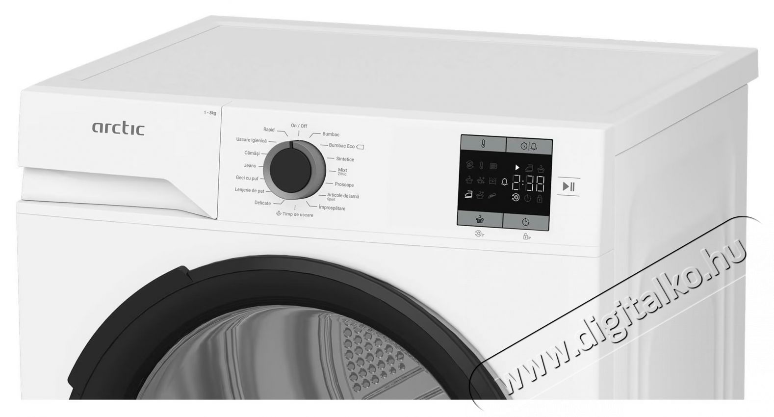 ARCTIC A2T18239W Hőszivatty&uacute;s sz&aacute;r&iacute;t&oacute;g&eacute;p, 8 kg, 15 program, D energiaoszt&aacute;ly, feh&eacute;r H&aacute;ztart&aacute;s / Otthon / K&uuml;lt&eacute;r - Mos&oacute;g&eacute;p / sz&aacute;r&iacute;t&oacute;g&eacute;p - Sz&aacute;r&iacute;t&oacute;g&eacute;p - 536021