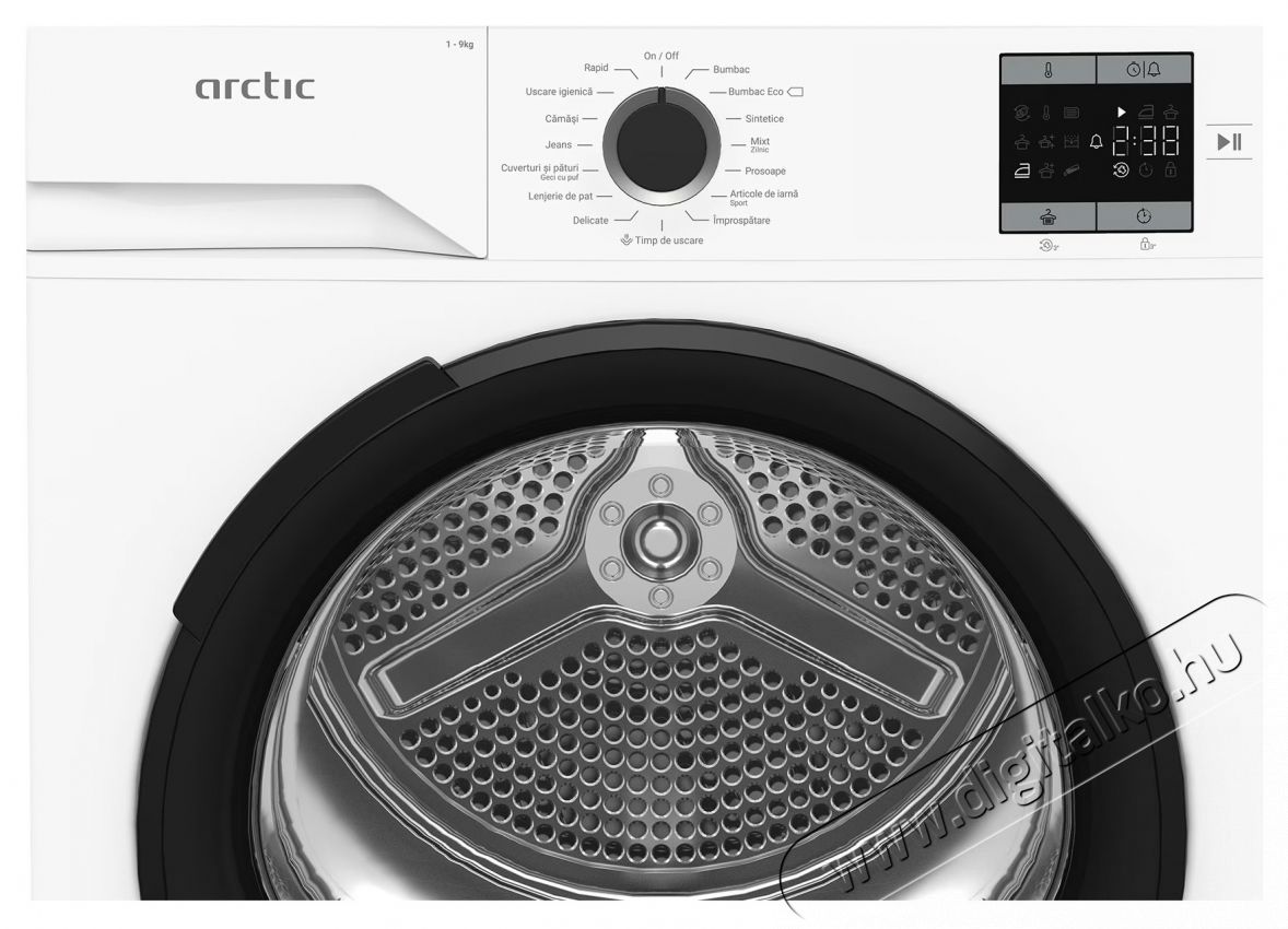 ARCTIC A2T19239W Hőszivatty&uacute;s sz&aacute;r&iacute;t&oacute;g&eacute;p, 9 kg, 15 program, D energiaoszt&aacute;ly, Aqua Surf, Feh&eacute;r H&aacute;ztart&aacute;s / Otthon / K&uuml;lt&eacute;r - Mos&oacute;g&eacute;p / sz&aacute;r&iacute;t&oacute;g&eacute;p - Sz&aacute;r&iacute;t&oacute;g&eacute;p - 536006