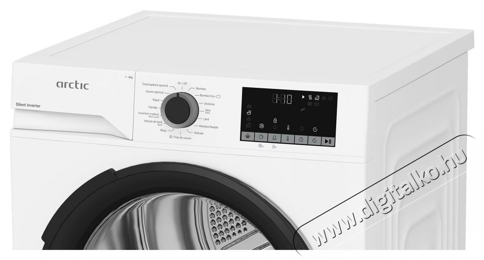 ARCTIC A2T28249W Hőszivatty&uacute;s sz&aacute;r&iacute;t&oacute;g&eacute;p, 8 kg, 15 program, C energiaoszt&aacute;ly, Silent Inverter Motor, Aqua Surf, Feh&eacute;r H&aacute;ztart&aacute;s / Otthon / K&uuml;lt&eacute;r - Mos&oacute;g&eacute;p / sz&aacute;r&iacute;t&oacute;g&eacute;p - Sz&aacute;r&iacute;t&oacute;g&eacute;p - 536012