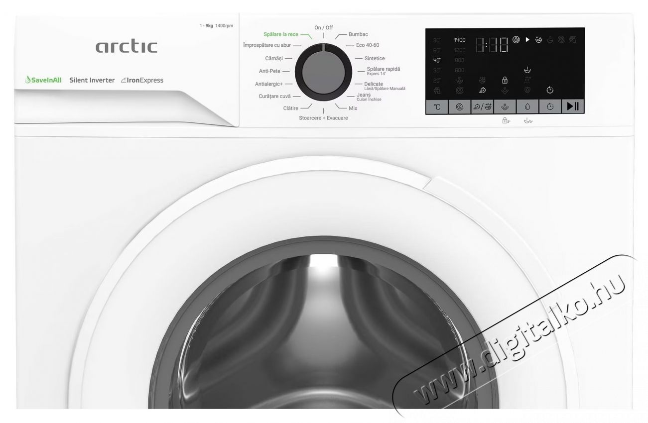 ARCTIC APLM2WFSU29412W, Mos&oacute;g&eacute;p, 9 kg, 1400 RPM, A energiaoszt&aacute;ly, Motor csendes inverter, ExtraSteam, IronExpress, Gyors/Intenz&iacute;v, Gőz, V&iacute;z m&oacute;d, Gyerekz&aacute;r, Add-In, Feh&eacute;r H&aacute;ztart&aacute;s / Otthon / K&uuml;lt&eacute;r - Mos&oacute;g&eacute;p / sz&aacute;r&iacute;t&oacute;g&eacute;p - El&ouml;lt&ouml;ltős norm&aacute;l (60cm-ig) mos&oacute;g&eacute;p - 536018