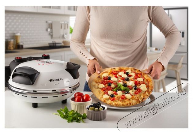 Ariete 918.WH DaGennaro feh&eacute;r pizzas&uuml;tő Konyhai term&eacute;kek - S&uuml;tő-főzőlap, tűzhely (szabadon&aacute;ll&oacute;) - Mini s&uuml;tő / mini grill / mini konyha - 415310
