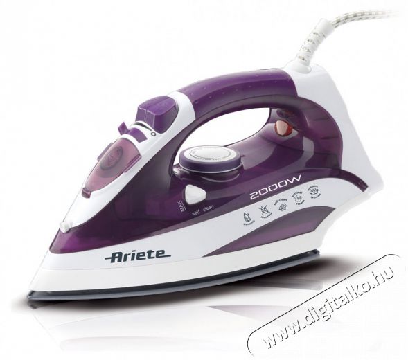 Ariete 6235 2000 W ker&aacute;mia talpas lila gőz&ouml;lős vasal&oacute; H&aacute;ztart&aacute;s / Otthon / K&uuml;lt&eacute;r - Vasal&oacute; - Vasal&oacute; - 444408