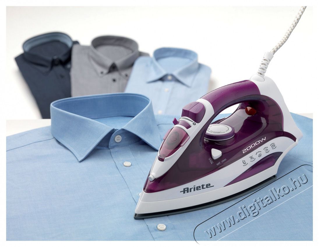Ariete 6235 2000 W ker&aacute;mia talpas lila gőz&ouml;lős vasal&oacute; H&aacute;ztart&aacute;s / Otthon / K&uuml;lt&eacute;r - Vasal&oacute; - Vasal&oacute; - 444408