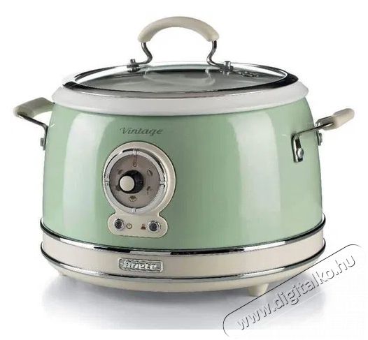 Ariete Vintage 2904/04 - z&ouml;ld Konyhai term&eacute;kek - Konyhai kisg&eacute;p (s&uuml;t&eacute;s / főz&eacute;s / hűt&eacute;s / &eacute;telk&eacute;sz&iacute;t&eacute;s) - L&eacute;gkever&eacute;ses főzőg&eacute;p / elektromos kukta / multifunkci&oacute;s s&uuml;tő - 523817