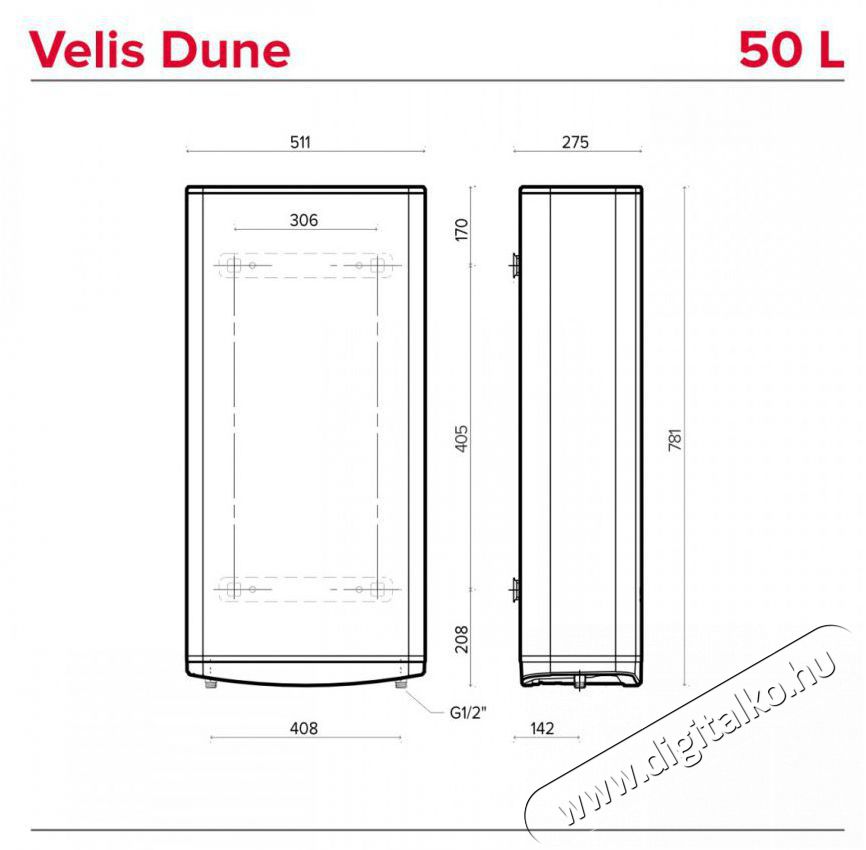 Ariston Velis Dune 50 EU &Uacute;jdons&aacute;gok - &Uacute;j term&eacute;kek - 515160
