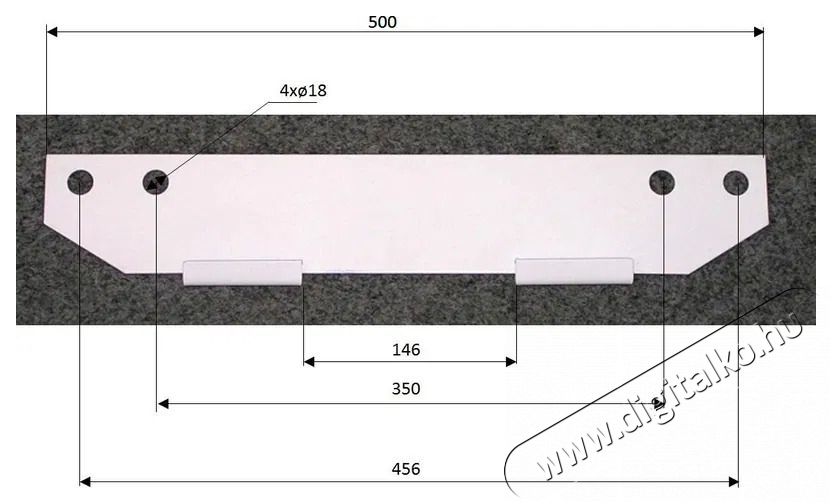 Ariston tart&oacute; A 50 - 200 Tv kieg&eacute;sz&iacute;tők - Fali tart&oacute; / konzol - Fali k&eacute;sz&uuml;l&eacute;k tart&oacute; - 515175