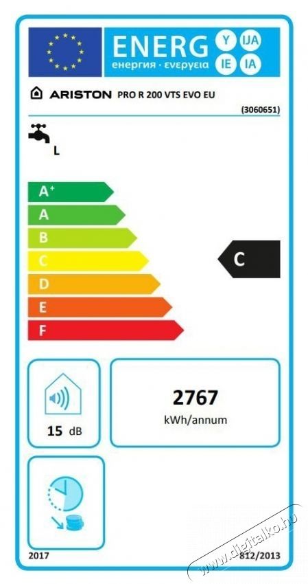 Ariston PRO R 200 VTS EVO EU Termoelektromos v&iacute;zmeleg&iacute;tő H&aacute;ztart&aacute;s / Otthon / K&uuml;lt&eacute;r - V&iacute;zmeleg&iacute;tő / bojler / t&aacute;rol&oacute; - V&iacute;zmeleg&iacute;tő - 534243