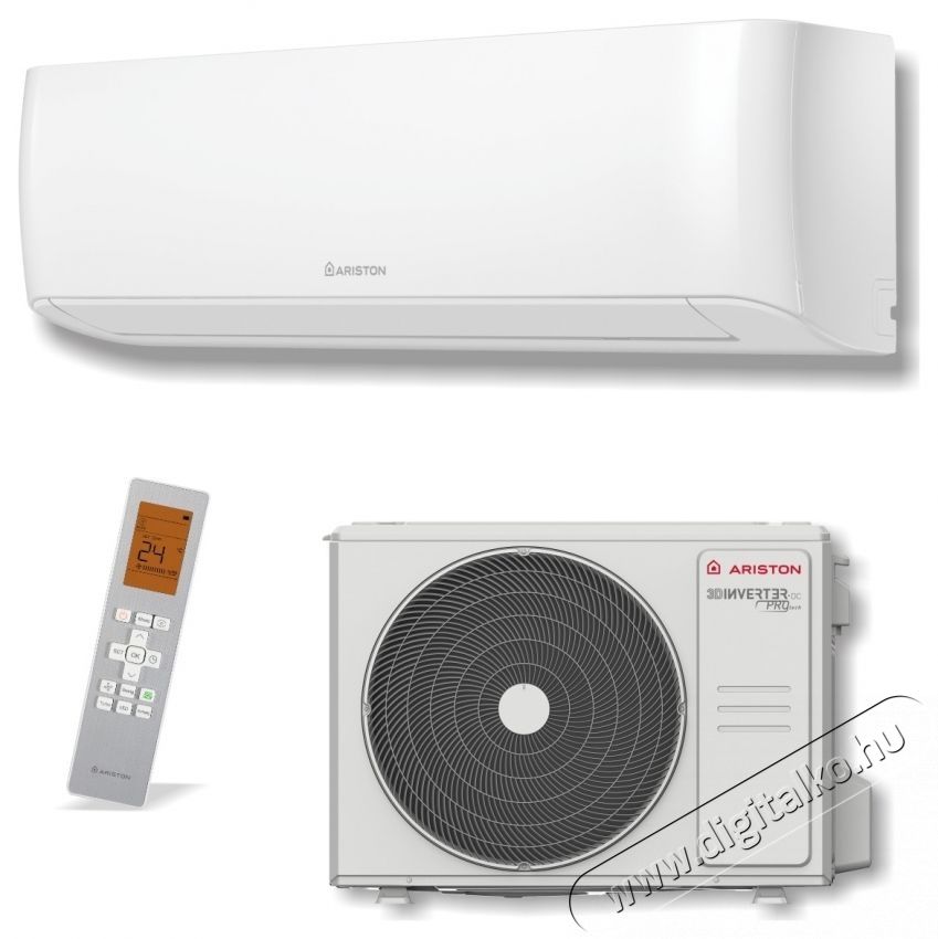 Ariston KYRIS NET 9000 BTU Kl&iacute;ma, WI-FI, A+++/A+++ energiaoszt&aacute;ly, Intelligent Eye &eacute;rz&eacute;kelő, intelligens p&aacute;r&aacute;s&iacute;t&oacute; funkci&oacute;, szellős, feh&eacute;r H&aacute;ztart&aacute;s / Otthon / K&uuml;lt&eacute;r - Ventil&aacute;tor / L&eacute;gkondicion&aacute;l&oacute; - Split kl&iacute;ma - 536028