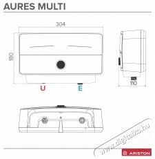 Ariston AURES MULTI elektromos &aacute;tfoly&oacute;s v&iacute;zmeleg&iacute;tő H&aacute;ztart&aacute;s / Otthon / K&uuml;lt&eacute;r - V&iacute;zmeleg&iacute;tő / bojler / t&aacute;rol&oacute; - V&iacute;zmeleg&iacute;tő - 536039