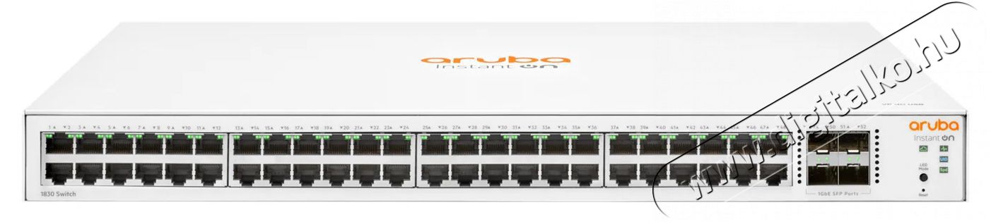Aruba Instant On JL814A 1830 48xGbE LAN 4xSFP port smart menedzselhető switch Iroda &eacute;s sz&aacute;m&iacute;t&aacute;stechnika - H&aacute;l&oacute;zat - Switch - 391109