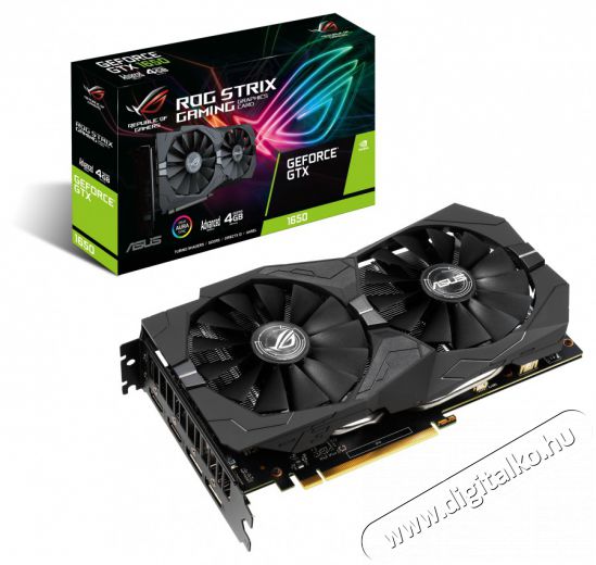 Asus ROG-STRIX-GTX1650-A4G-GAMING nVidia 4GB GDDR5 128bit PCIe videok&aacute;rtya Iroda &eacute;s sz&aacute;m&iacute;t&aacute;stechnika - Sz&aacute;m&iacute;t&oacute;g&eacute;p tartoz&eacute;k - Videok&aacute;rtya - 412149