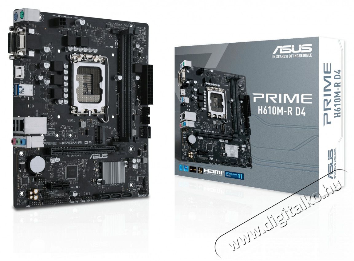 Asus PRIME H610M-R D4 Intel H610 LGA1700 mATX alaplap Iroda &eacute;s sz&aacute;m&iacute;t&aacute;stechnika - Egy&eacute;b sz&aacute;m&iacute;t&aacute;stechnikai term&eacute;k - 455938