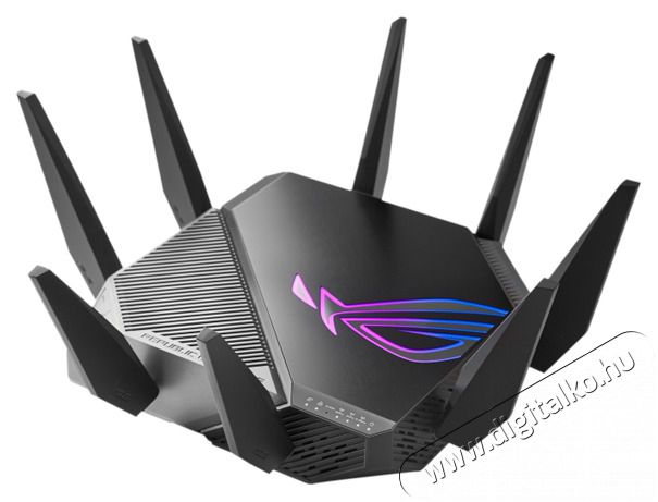 Asus Wireless Router Tri Band AX11000 1xWAN(1Gbps) + 1xWAN/LAN(2.5Gbps) + 4xLAN(1Gbps), ROG RAPTURE GT-AXE11000 Iroda &eacute;s sz&aacute;m&iacute;t&aacute;stechnika - H&aacute;l&oacute;zat - Router - 497118