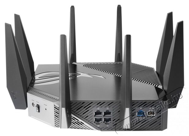 Asus Wireless Router Tri Band AX11000 1xWAN(1Gbps) + 1xWAN/LAN(2.5Gbps) + 4xLAN(1Gbps), ROG RAPTURE GT-AXE11000 Iroda &eacute;s sz&aacute;m&iacute;t&aacute;stechnika - H&aacute;l&oacute;zat - Router - 497118