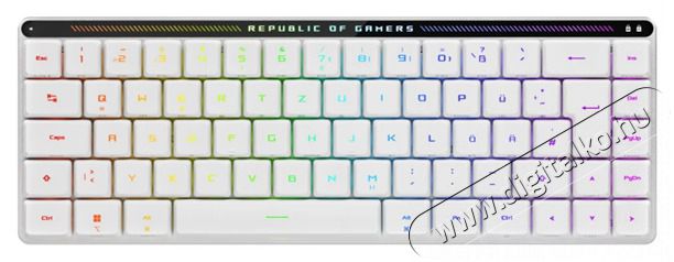 Asus ROG Falchion RX Low Profile feh&eacute;r vezet&eacute;k n&eacute;lk&uuml;li billentyűzet Iroda &eacute;s sz&aacute;m&iacute;t&aacute;stechnika - Billentyűzet / billentyűzet szett - Vezet&eacute;k n&eacute;lk&uuml;li - 499978