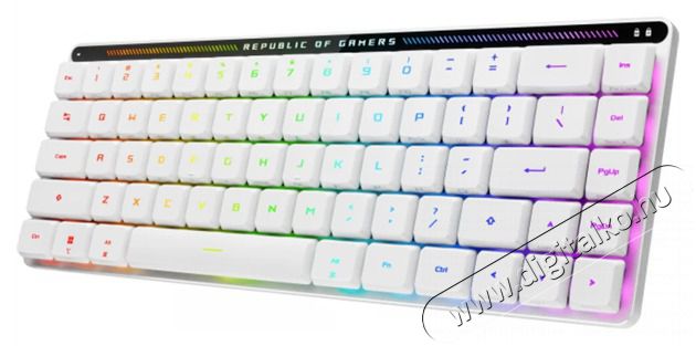 Asus ROG Falchion RX Low Profile feh&eacute;r vezet&eacute;k n&eacute;lk&uuml;li billentyűzet Iroda &eacute;s sz&aacute;m&iacute;t&aacute;stechnika - Billentyűzet / billentyűzet szett - Vezet&eacute;k n&eacute;lk&uuml;li - 499978
