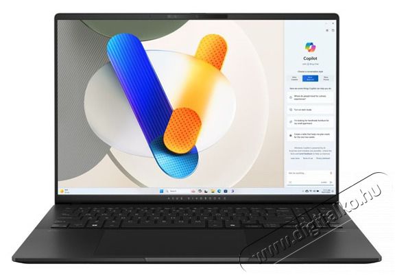 Asus Vivobook S16 S5606MA-MX027W 163,2K/Intel Core Ultra 9 185H/16GB/1TB/Int.VGA/Win11/fekete laptop Iroda &eacute;s sz&aacute;m&iacute;t&aacute;stechnika - Notebook - 501221