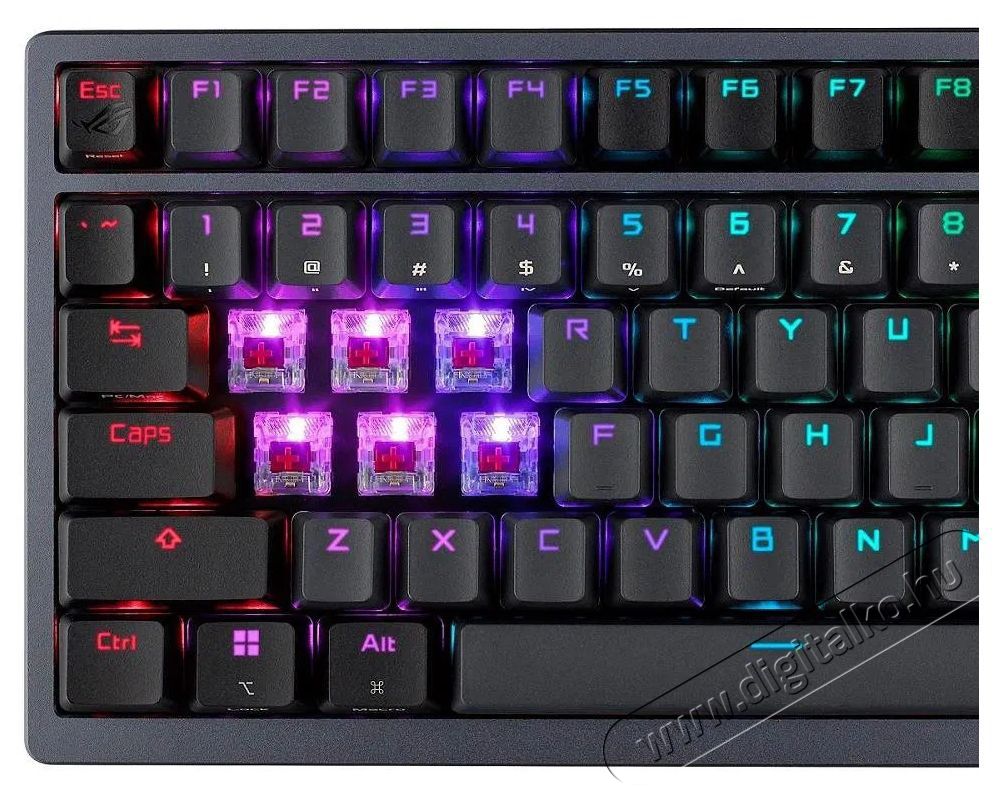 Asus ROG Azoth (ROG NX RED / ABS) - HU Iroda &eacute;s sz&aacute;m&iacute;t&aacute;stechnika - Billentyűzet / billentyűzet szett - Vezet&eacute;k n&eacute;lk&uuml;li - 503328