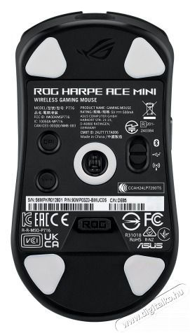 Asus ROG Harpe Ace Mini ultrak&ouml;nnyű fekete optikai gamer eg&eacute;r Iroda &eacute;s sz&aacute;m&iacute;t&aacute;stechnika - Eg&eacute;r - Vezet&eacute;k n&eacute;lk&uuml;li eg&eacute;r - 514475