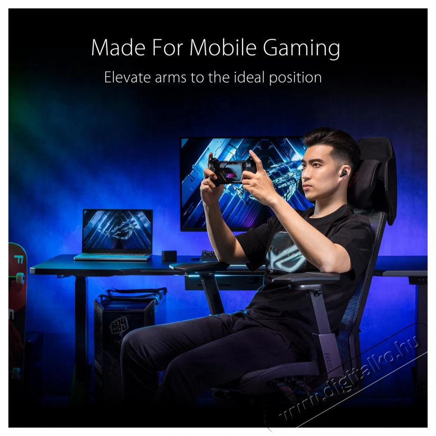 Asus ROG Destrier Ergo Gaming Chair Iroda &eacute;s sz&aacute;m&iacute;t&aacute;stechnika - Egy&eacute;b sz&aacute;m&iacute;t&aacute;stechnikai term&eacute;k - 523828
