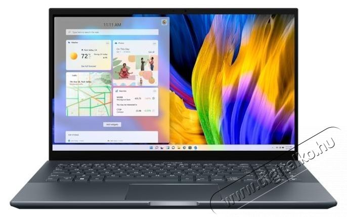Asus ZenBook Pro UM535QA-KY701 15,6 FullHD laptop, AMD Ryzen 7-5800H, 16GB, 512GB SSD, AMD Radeon  Graphics, EFI Shell, Magyar billentyűzet, Sz&uuml;rke Iroda &eacute;s sz&aacute;m&iacute;t&aacute;stechnika - Egy&eacute;b sz&aacute;m&iacute;t&aacute;stechnikai term&eacute;k - 536054