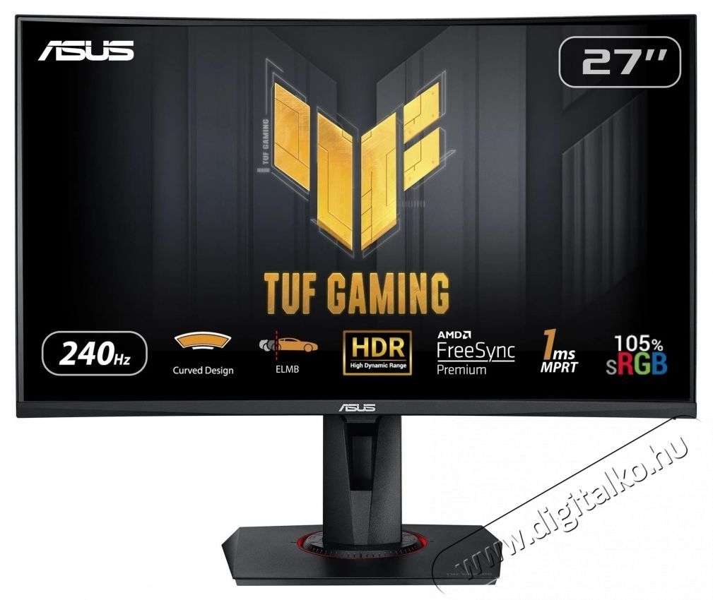 Asus VG27VQM TUF Gaming monitor Iroda &eacute;s sz&aacute;m&iacute;t&aacute;stechnika - Monitor - Monitor - 538324