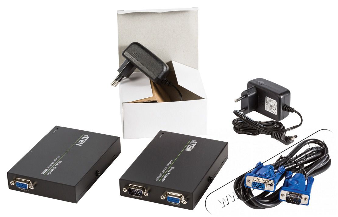 ATEN VanCryst Cat5 VGA Extender VE150A Tv kieg&eacute;sz&iacute;tők - K&aacute;bel / csatlakoz&oacute; - Csatlakoz&oacute; / eloszt&oacute; / &aacute;talak&iacute;t&oacute; - 390139