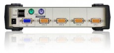 ATEN CS84U-AT 4PC USB-PS/2 VGA KVM Switch Tv kieg&eacute;sz&iacute;tők - K&aacute;bel / csatlakoz&oacute; - Csatlakoz&oacute; / eloszt&oacute; / &aacute;talak&iacute;t&oacute; - 395498