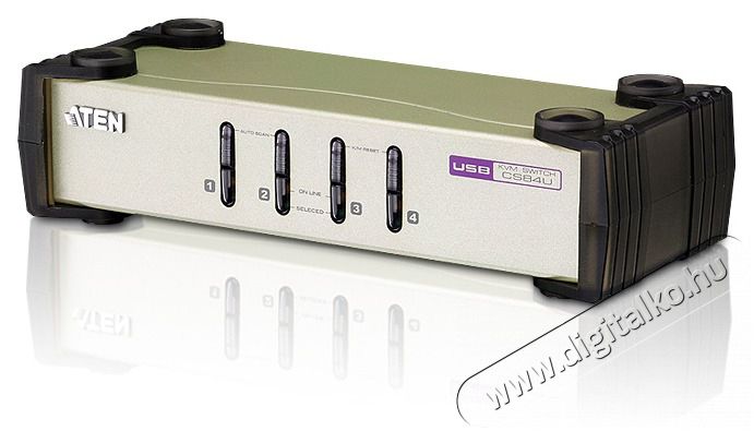 ATEN CS84U-AT 4PC USB-PS/2 VGA KVM Switch Tv kieg&eacute;sz&iacute;tők - K&aacute;bel / csatlakoz&oacute; - Csatlakoz&oacute; / eloszt&oacute; / &aacute;talak&iacute;t&oacute; - 395498