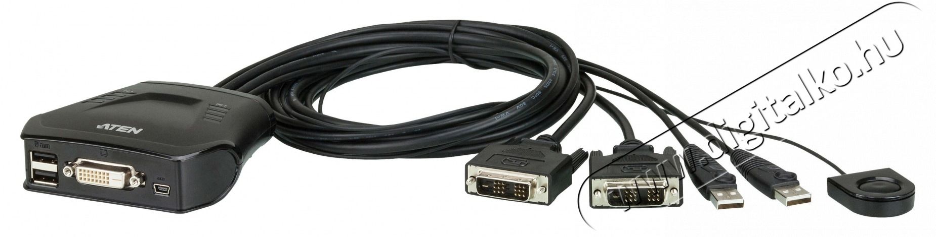 ATEN CS22D-A7 2PC USB DVI KVM Switch Iroda &eacute;s sz&aacute;m&iacute;t&aacute;stechnika - Egy&eacute;b sz&aacute;m&iacute;t&aacute;stechnikai term&eacute;k - 413595