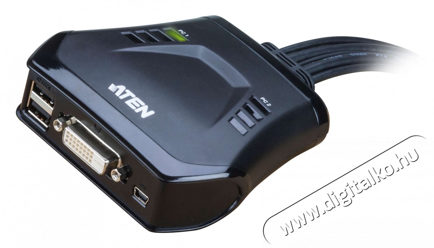 ATEN CS22D-A7 2PC USB DVI KVM Switch Iroda &eacute;s sz&aacute;m&iacute;t&aacute;stechnika - Egy&eacute;b sz&aacute;m&iacute;t&aacute;stechnikai term&eacute;k - 413595