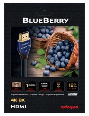 AUDIOQUEST BlueBerry HDM18BLUE150 1,5m HDMI 2.1 k&aacute;bel Tv kieg&eacute;sz&iacute;tők - K&aacute;bel / csatlakoz&oacute; - Hdmi k&aacute;bel - 390263