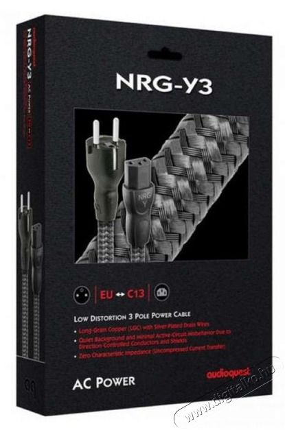 AUDIOQUEST NRG-Y3 NRGY3EU02 2m C13 - Schuko h&aacute;l&oacute;zati k&aacute;bel Iroda &eacute;s sz&aacute;m&iacute;t&aacute;stechnika - Sz&aacute;m&iacute;t&oacute;g&eacute;p tartoz&eacute;k - H&aacute;l&oacute;zati k&aacute;bel - 390199