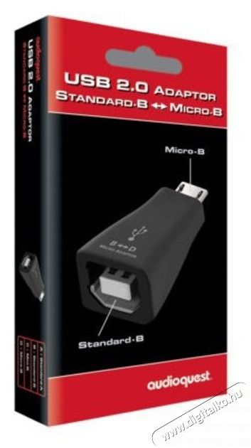 AUDIOQUEST USBMICROAD USB 2.0/3.0 Type-B - Micro USB adapter Tv kieg&eacute;sz&iacute;tők - K&aacute;bel / csatlakoz&oacute; - Csatlakoz&oacute; / eloszt&oacute; / &aacute;talak&iacute;t&oacute; - 390290