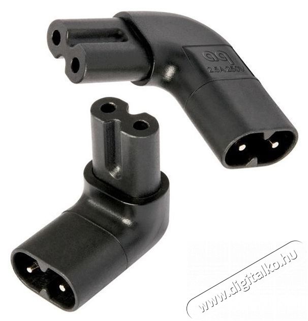 AUDIOQUEST IEC90C7 C7/C8 90 fokos 2db-os t&aacute;pcsatlakoz&oacute; adapter k&eacute;szlet Iroda &eacute;s sz&aacute;m&iacute;t&aacute;stechnika - Sz&aacute;m&iacute;t&oacute;g&eacute;p tartoz&eacute;k - T&aacute;p k&aacute;bel - 390219
