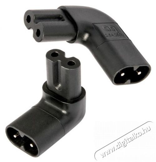 AUDIOQUEST IEC90C7 C7/C8 90 fokos 2db-os t&aacute;pcsatlakoz&oacute; adapter k&eacute;szlet Iroda &eacute;s sz&aacute;m&iacute;t&aacute;stechnika - Sz&aacute;m&iacute;t&oacute;g&eacute;p tartoz&eacute;k - T&aacute;p k&aacute;bel - 390219